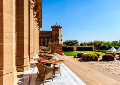 Terrace in front of Umaid Bhawan Palace
