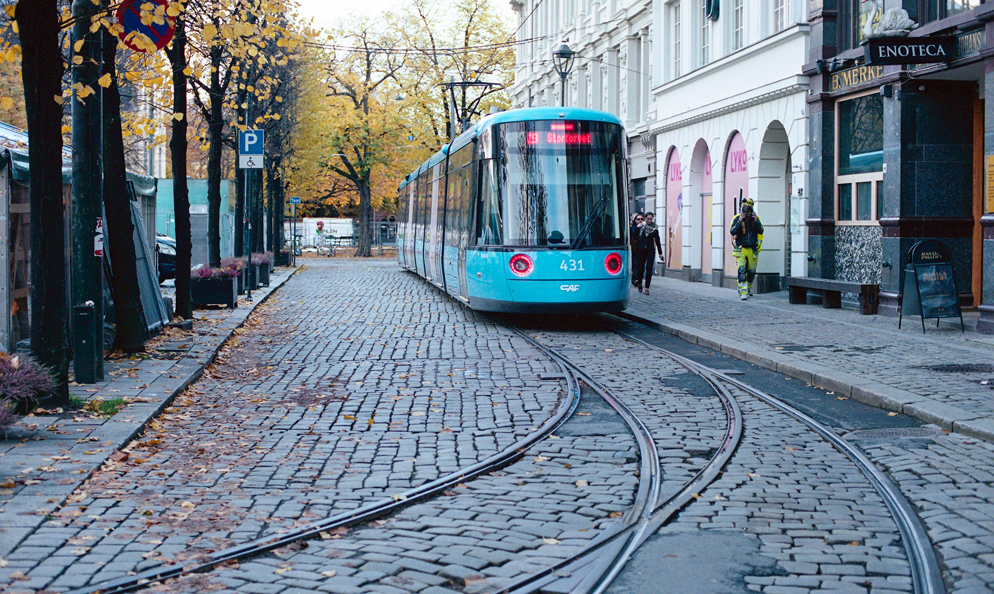 Kodak Portra 400. Tram number 19, Stortorvet, Oslo, Norway. Kodak Portra 400. Tram number 19, Stortorvet, Oslo, Norway.