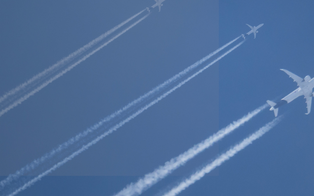 Contrails into a grid